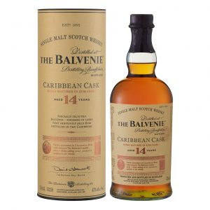 BALVENIE 14 YO Caribbean Cask Speyside Single Malt Whisky 750ml