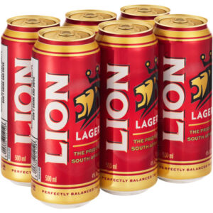 Lion Lager Tom Can (6 x 500ml)